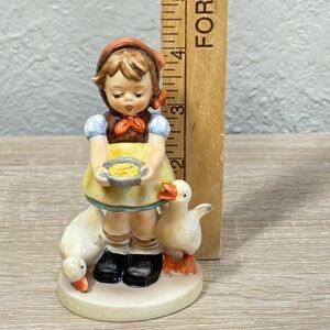 Goebel Hummel Be Patient HUM 197 2/0 TMK5 4.5" Girl Duck Porcelain Figurine 1948
